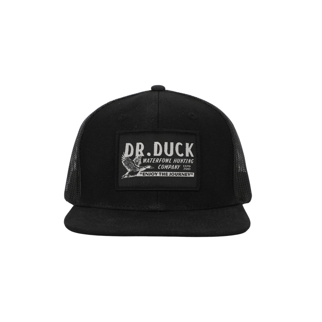 JOURNEYER WAXED TRUCKER - GARAGE PATCH - SILVER / BLACK | Dr Duck