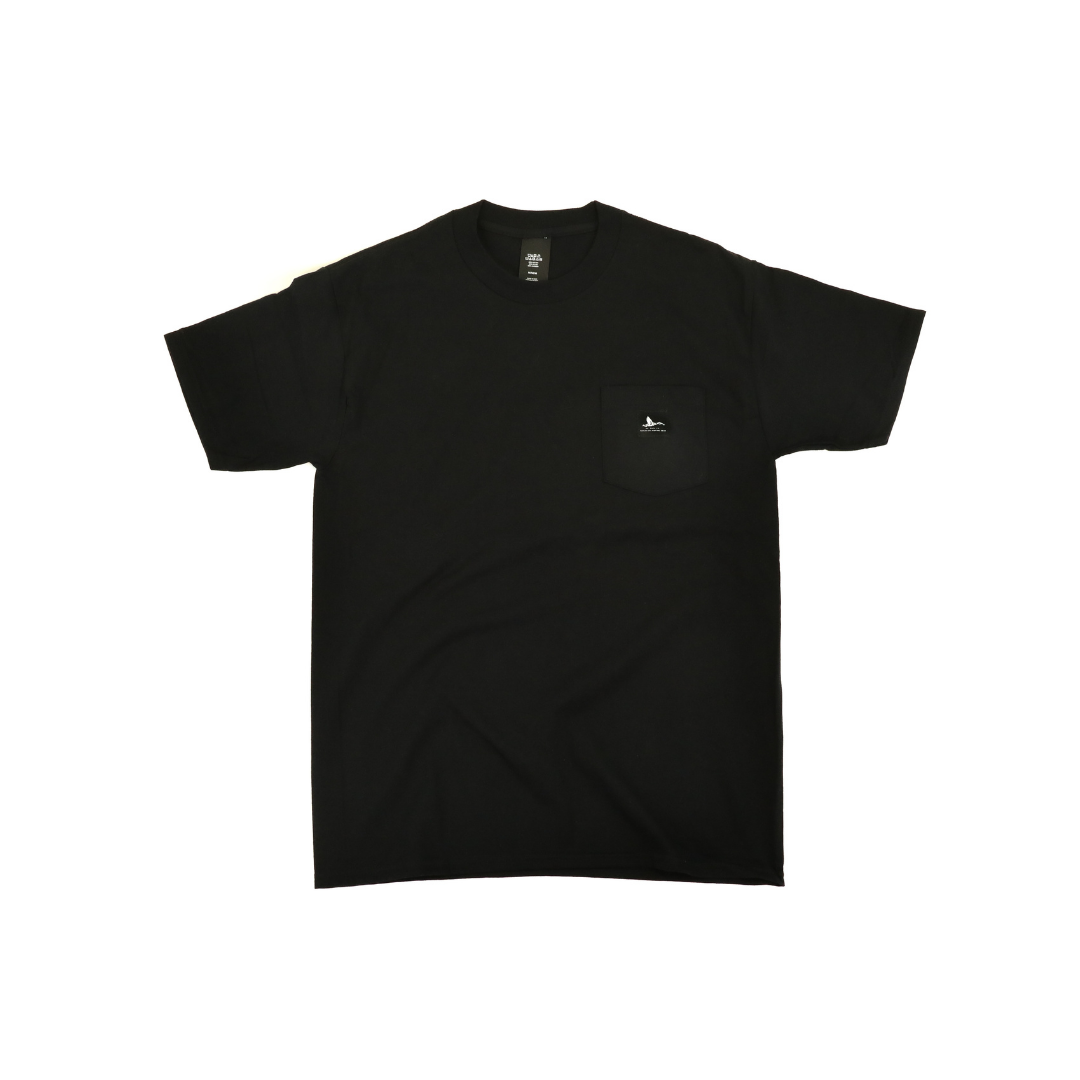 SHORT SLEEVE POCKET PATCH TEE - BLACK - SIZE SMALL (ONLY 2
