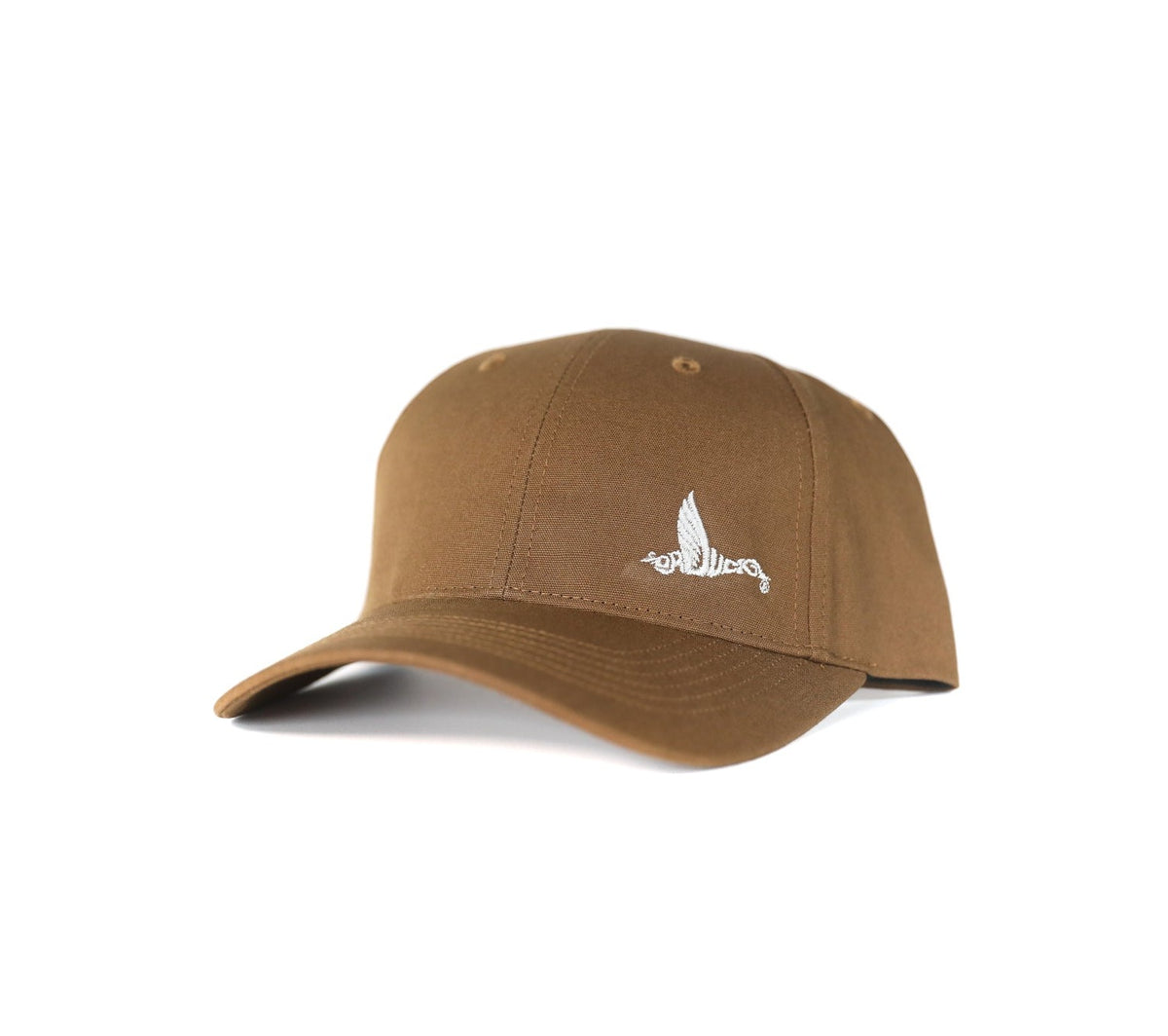 CANVAS DUCK CLOTH HAT BUCK BROWN - SMALL LOGO | drduckco