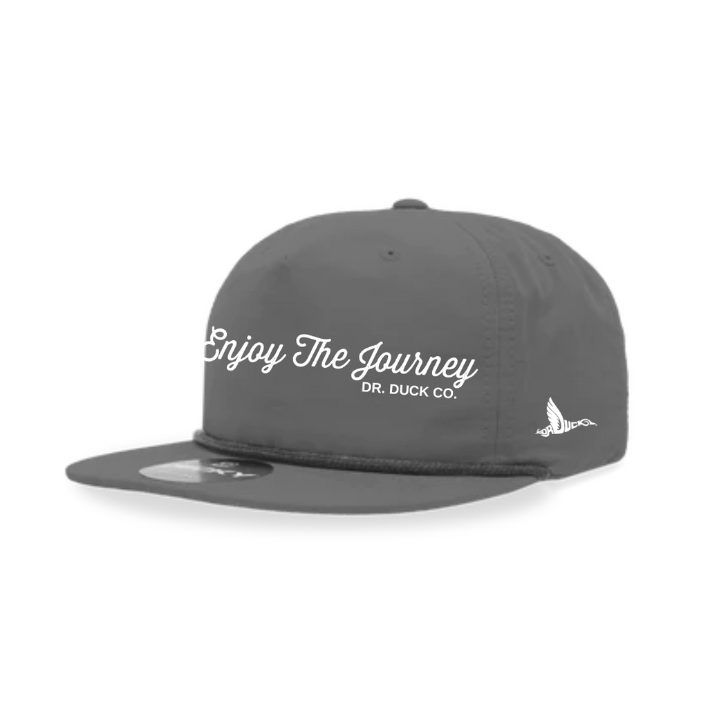ENJOY THE JOURNEY THROWBACK HAT CHARCOAL