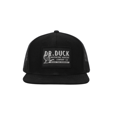 JOURNEYER WAXED TRUCKER - GARAGE PATCH - SILVER / BLACK | Dr Duck