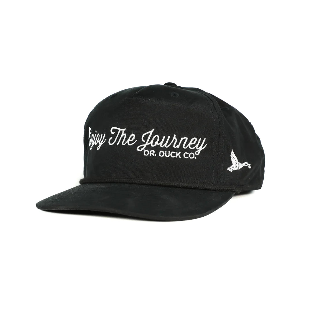 ENJOY THE JOURNEY THROWBACK HAT CHARCOAL | drduckco