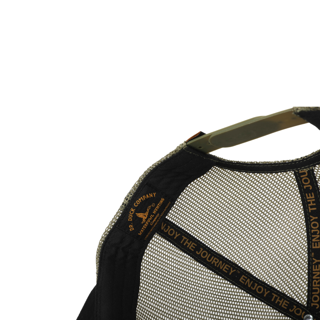 THE RETRIEVE LOGO ALL MESH SNAPBACK - MOSS / BLACK | Dr Duck