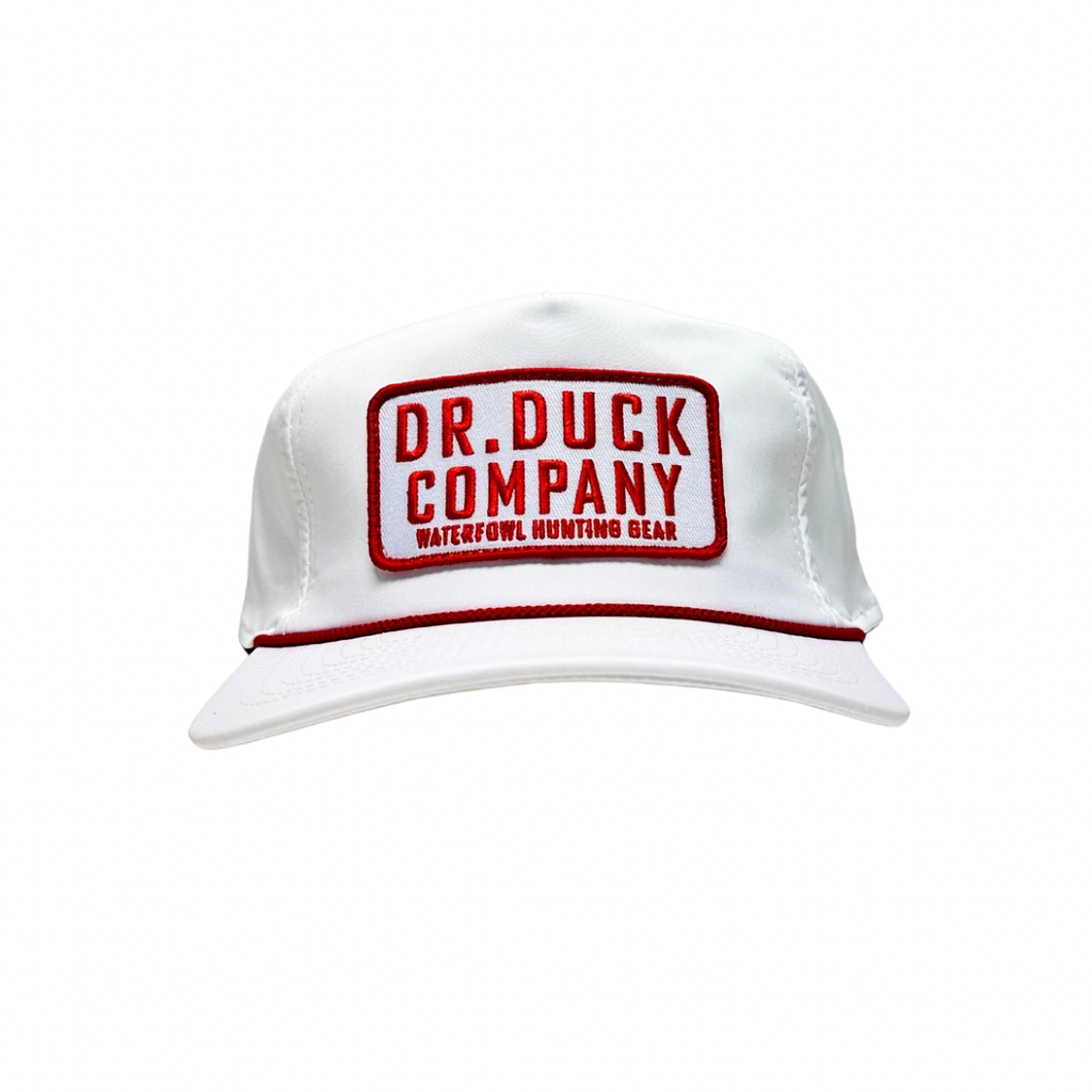 COMPANY PATCH SNAPBACK HAT WHITE/RED