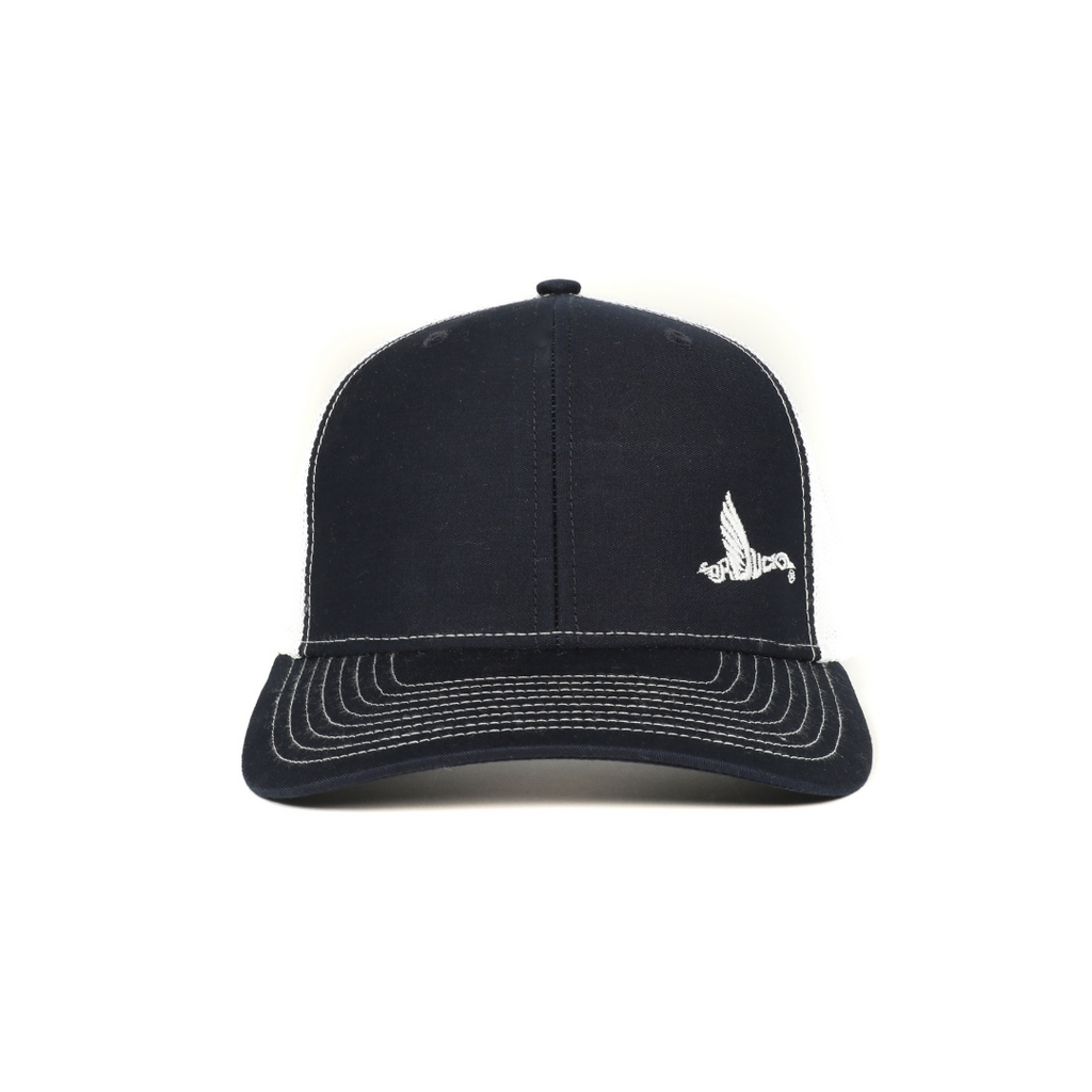 DR. DUCK CLASSIC SNAP BACK HAT NAVY/WHITE - SMALL LOGO
