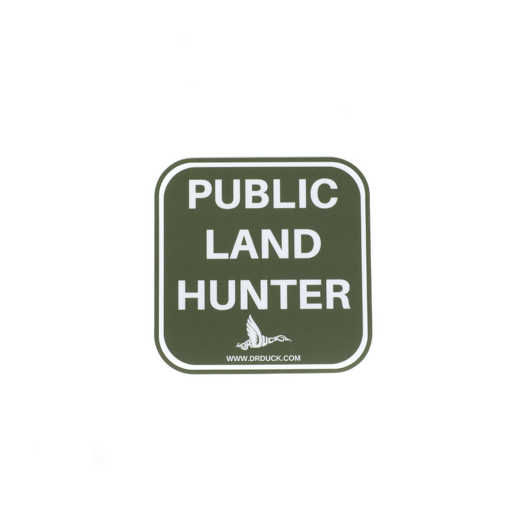 PUBLIC LAND HUNTER SIGN DECAL