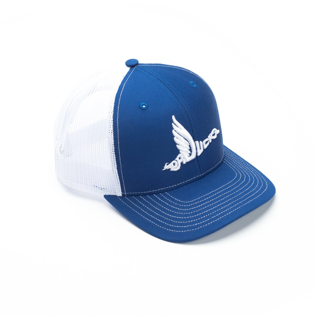 DR. DUCK CLASSIC SNAP BACK HAT ROYAL/WHITE - LARGE LOGO